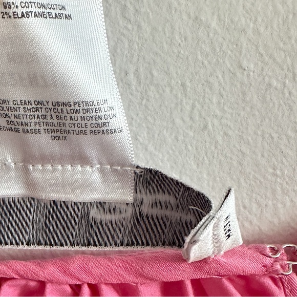 Oscar De La Renta Gathered Cotton Blouse French Pink Size 4 Fall 2022 RTW - Picture 3 of 5